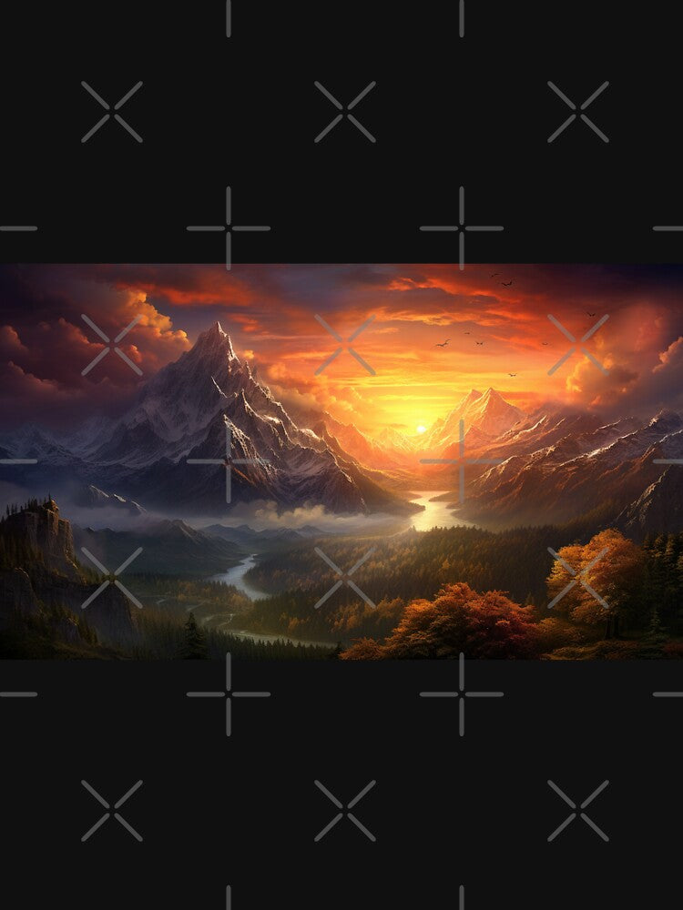 Fantasy Landscape - Sunset Valley by Fantasy Masterpiece