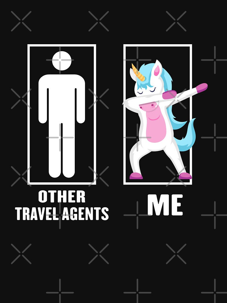 Funny Unicorn Dabbing Other travel agent Me,Other travel agent Me Funny Unicorn Dabbing, travel agent Unicorn, travel agent Dad Husband Birthday Christmas Gift by xlnv