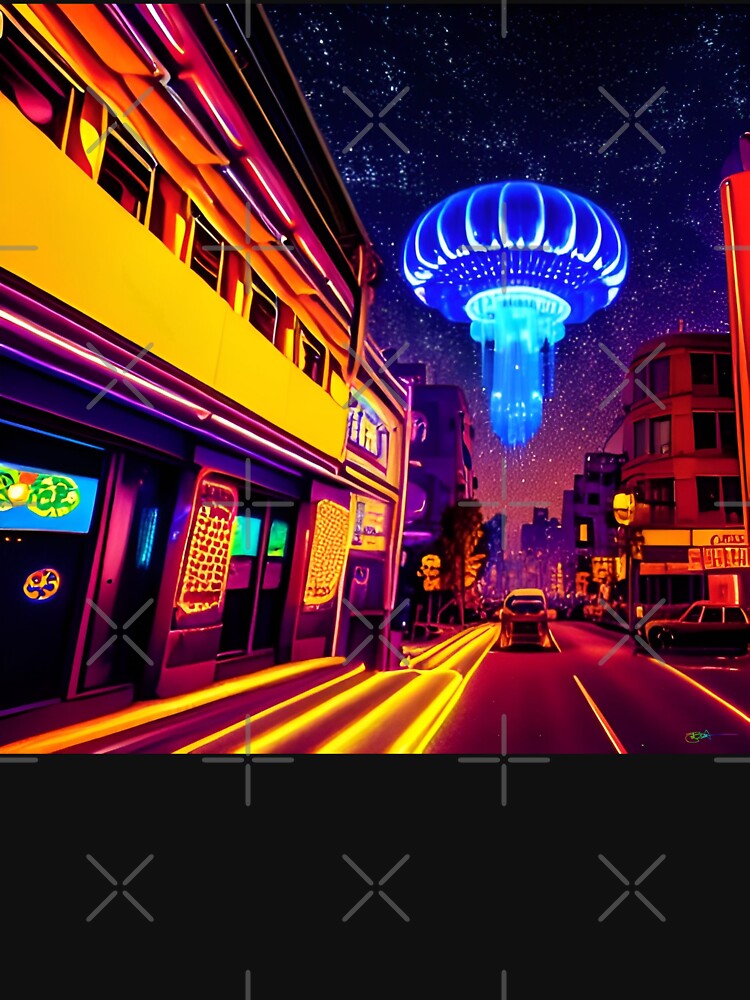 UFO Retro SciFi Dreamscapes 74 - Psychedelic Alien by AI Crypto Warlord