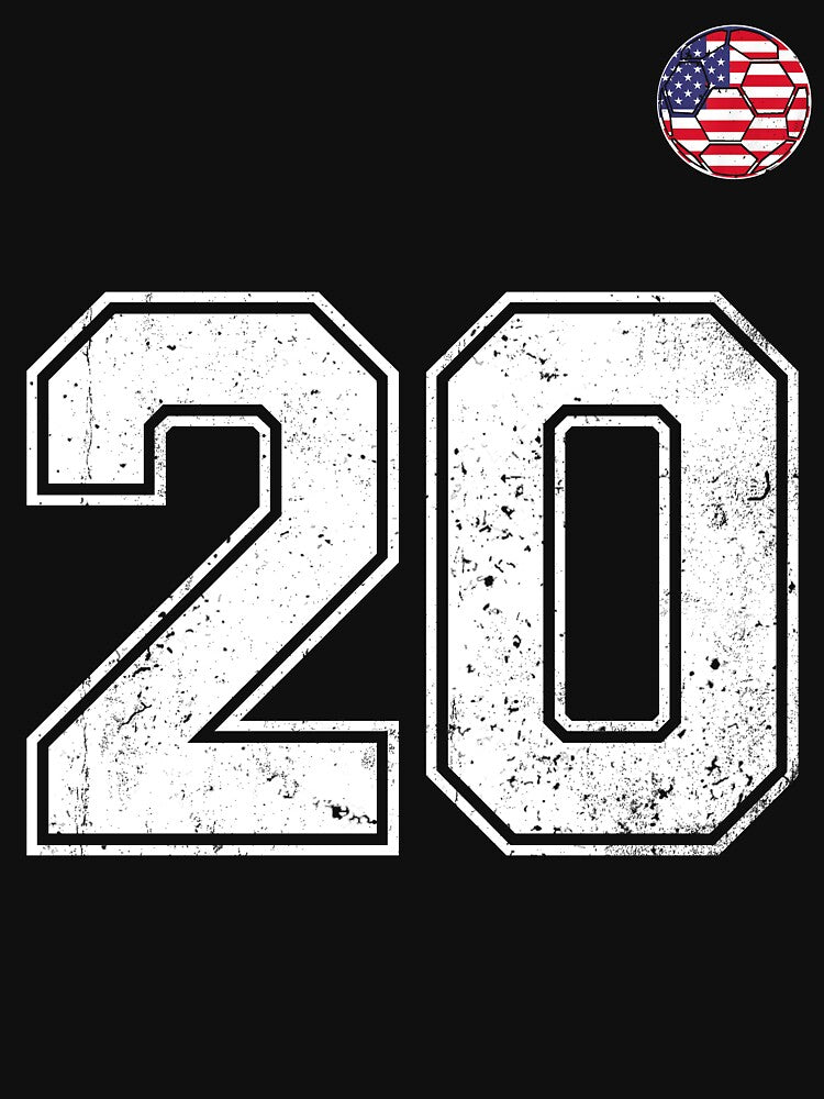 Soccer player Jersey number 20 Usa Fans by RoyesButler