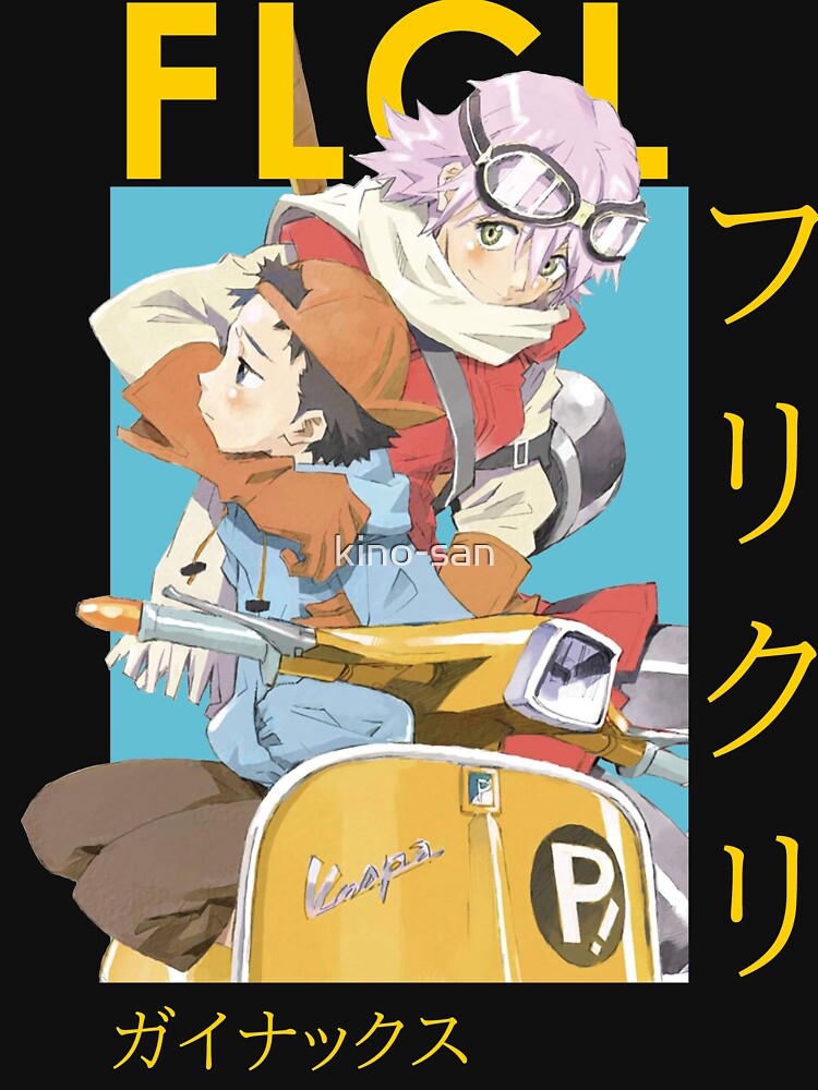 FLCL Fooly Cooly Haruko Naota Card Anime by kino-san