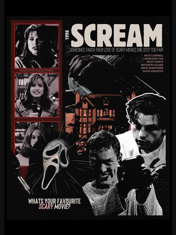 Scream (1996) movie poster by byskyesgraphics