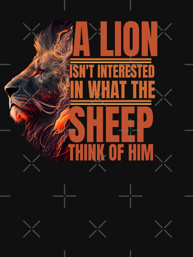 What do the lions care what the sheep think of them. by WackyWorldArt
