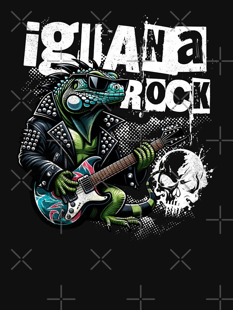 Iguana Rock Lizard Rocker by DetourShirts