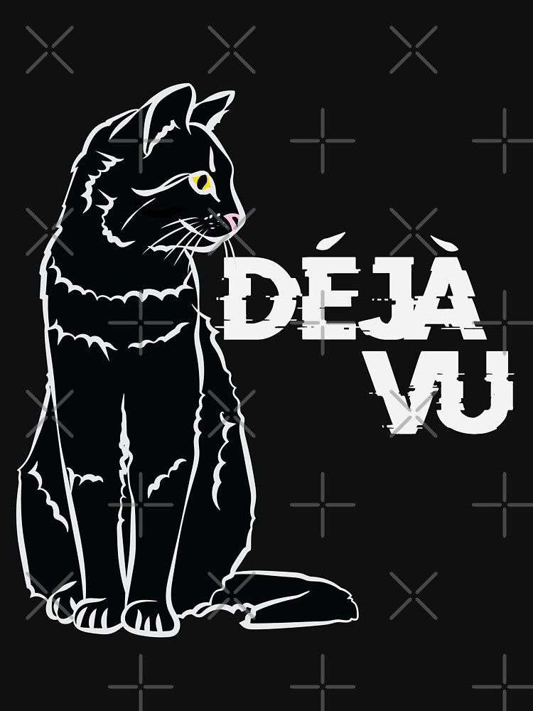 Deja Vu Black Cat by TravelScientist