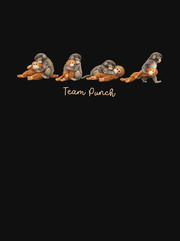 Team Punch Comfort Colors® Baby Monkey Punch with Plush Toy, Emotional Support for Animal Lovers, Cute Mothers Day by lvarela0025