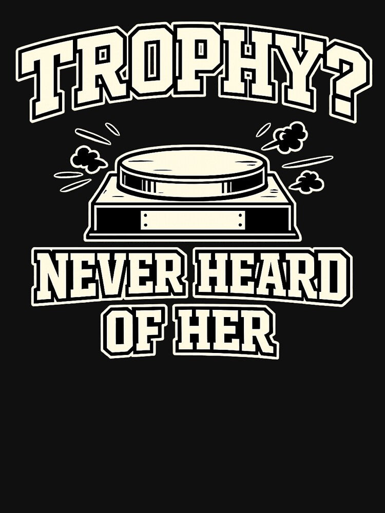 Trophy Never Heard Of Her Fantasy Football Shirt Funny League Loser Sacko Trophy Joke Tee by Grayson809