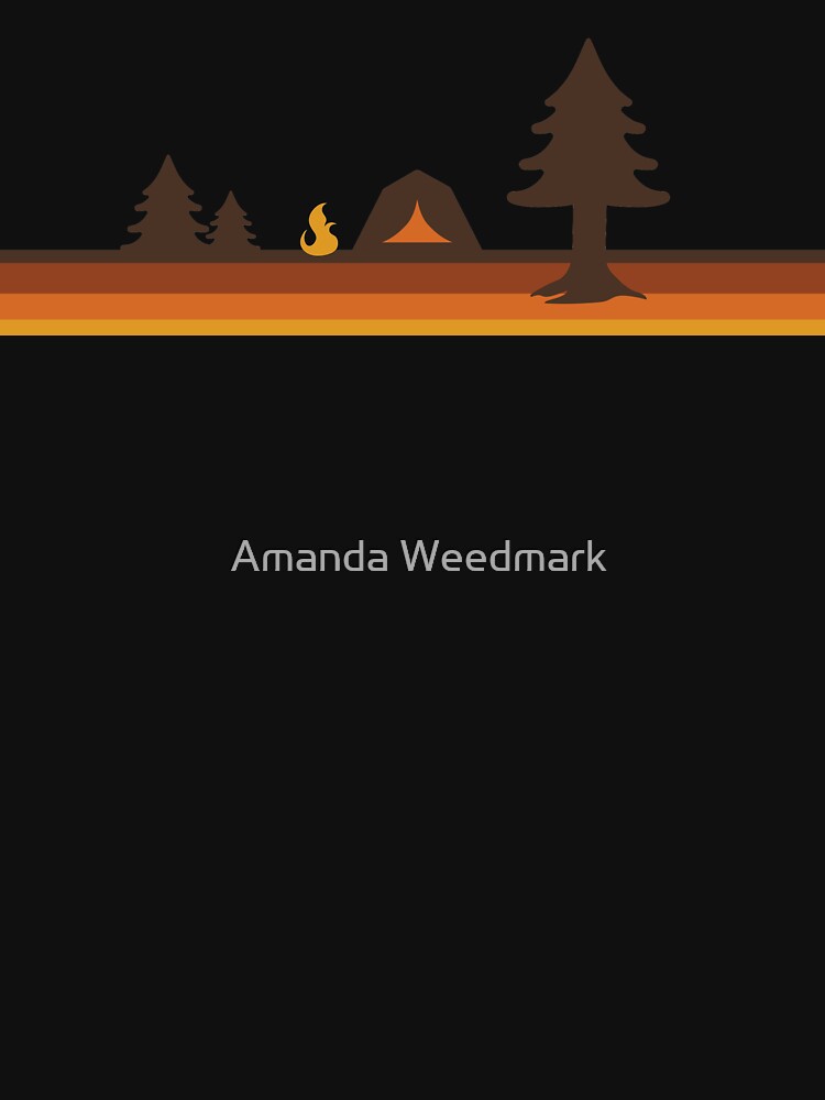 Happy Camper (Retro, 70s, Camping) by Amanda Weedmark