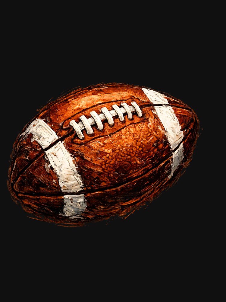 Football Oil Paint - Bold Game Day American Football Art by Lozarux