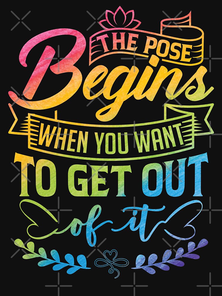 The pose begins when you want to get out of it. by Beefytee