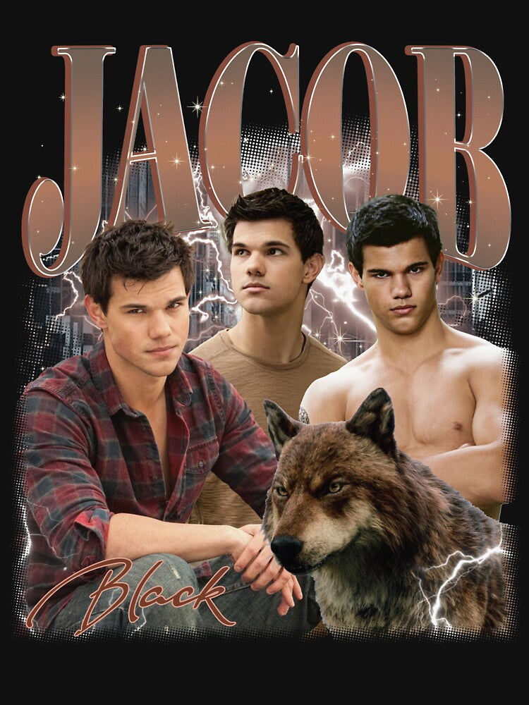 Vintage Retro Jacob Black Twilight Bootleg by gfwhdteaganwu