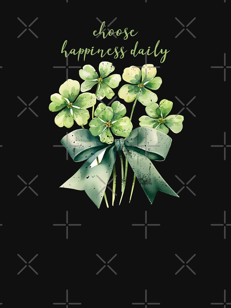 Choose Happiness Daily Mental Health Awareness Positive Inspirational Text by FemiBiutti