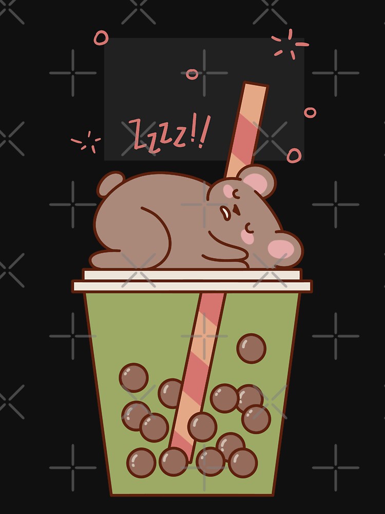 Kawaii Koala and Bobba tea Phone cover and stickers by GulQari