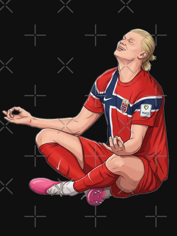 Erling Haaland Football Legend – Norway Soccer Fan Graphic Design by Mialunaa