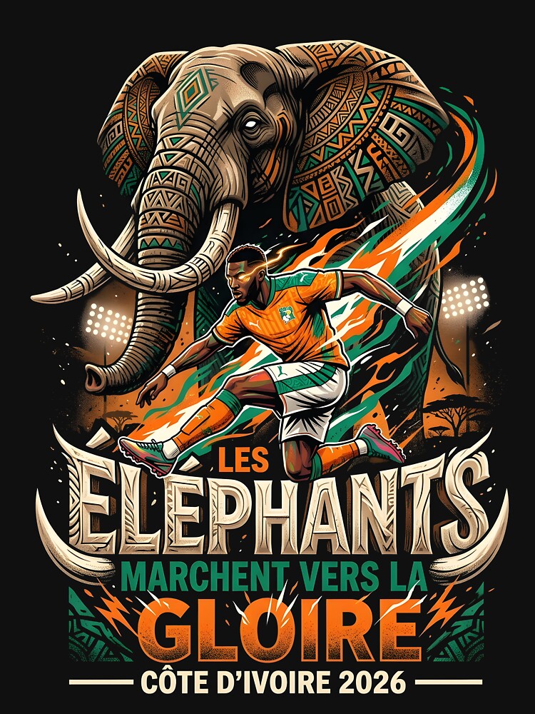 Les Elephants Ivory Coast - World Cup 2026 Design by VoidAnimeStudio