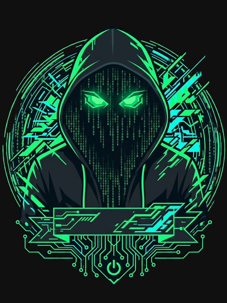 Matrix Eyes Hacker Anonymous Shirt by KurtByteStudio