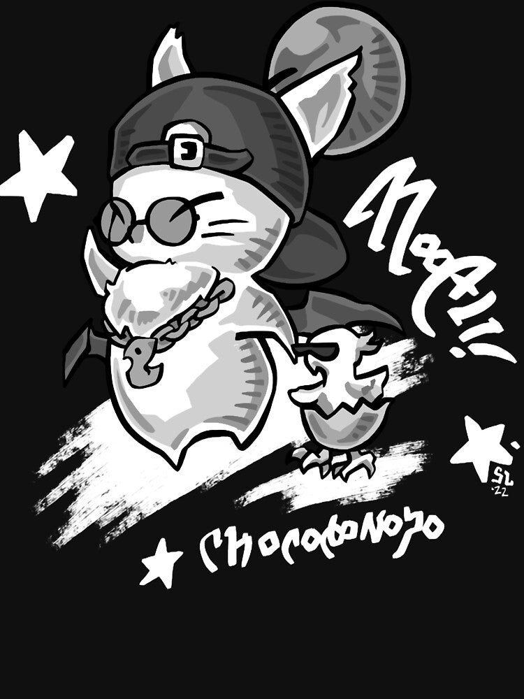 Street Attire Moogle & Chocobo Chick based on the in game item for Final Fantasy 14 Online by DanielleLeger