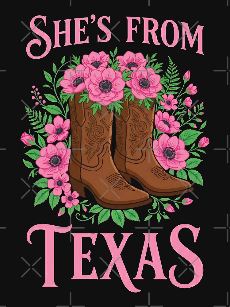She's From Texas Floral Cowgirl Boots by G350