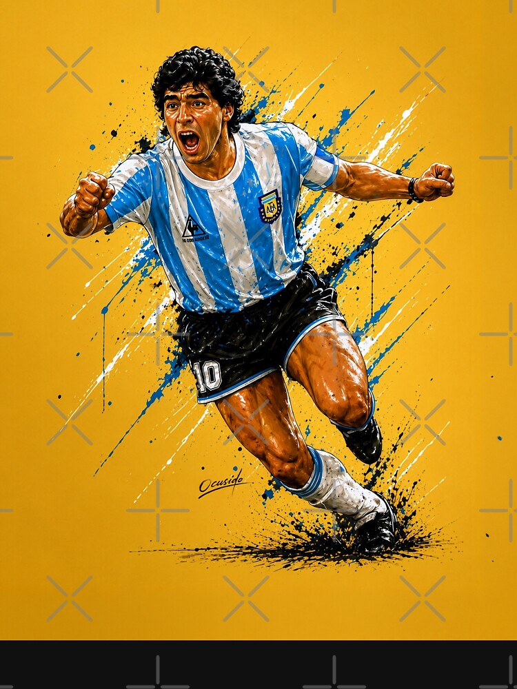 Maradona Illustration by ocusido