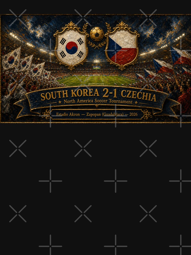South Korea vs Czechia Match Poster by BrickByDream