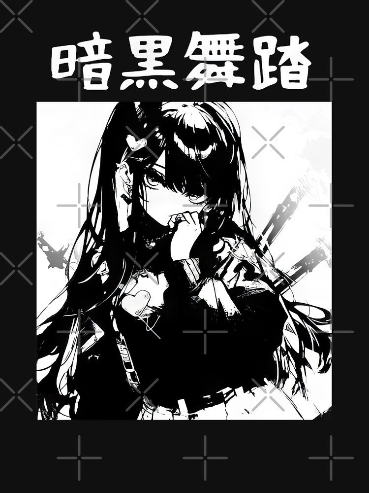 Goth Grunge Anime Girl Manga Aesthetic Japanese Streetwear #801 by mika-gallery