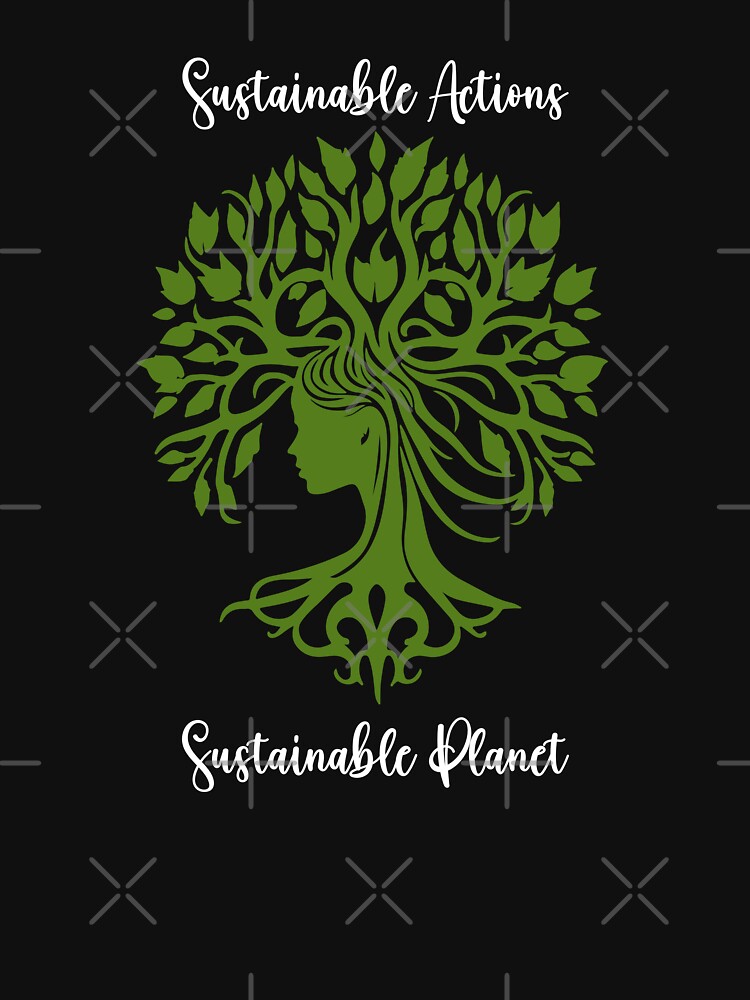 Sustainable Actions, Sustainable Planet Environmental Protection Positive Text by FemiBiutti