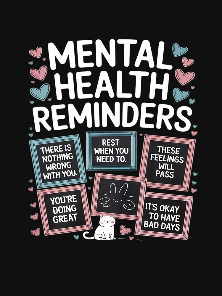 Mental Health Reminders Awareness Month Positive Affirmation by tabdejinti