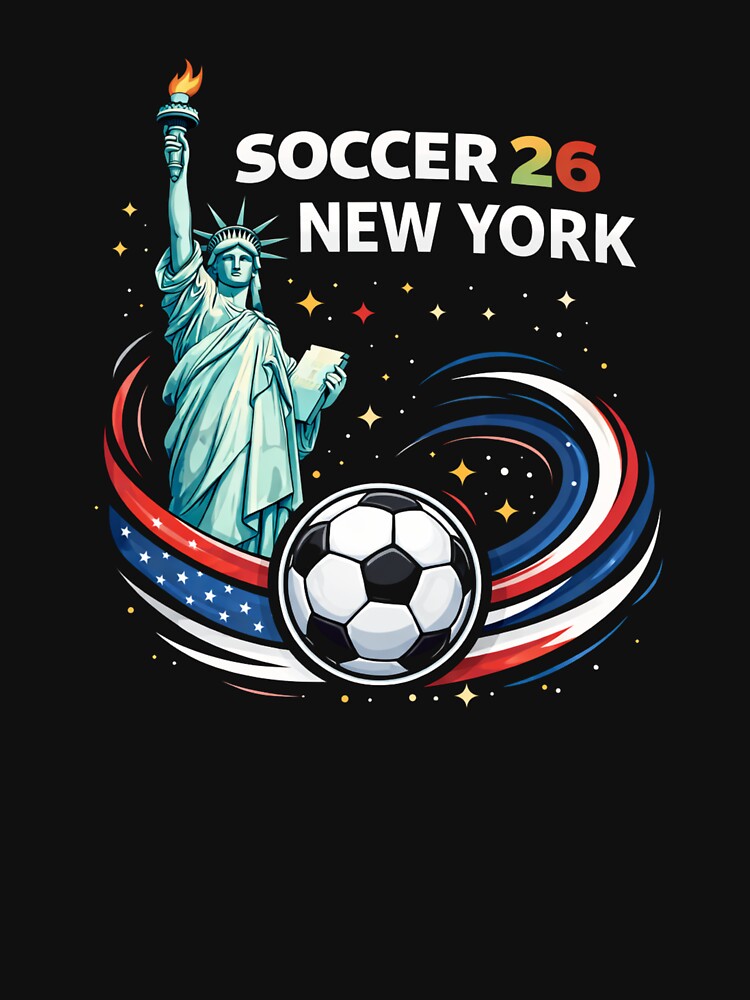 Soccer 26 New York Host City – Statue of Liberty Soccer Fan Shirt by MK-Charlie