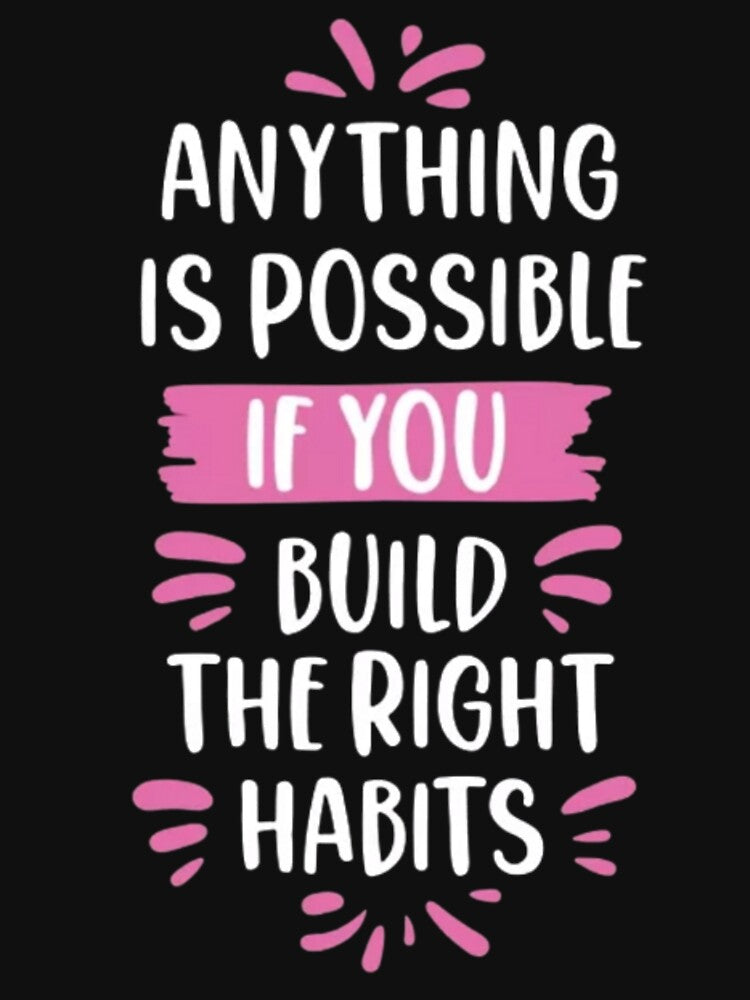 anything is possible if you build the right habits. by MostafaMokhtar