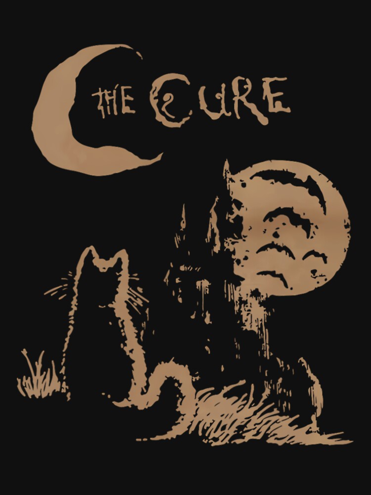 The Cure Cat Moon 90S Alt Indie Rock Band For Men For Women Cat Lover Gift by TheadoreJohnson