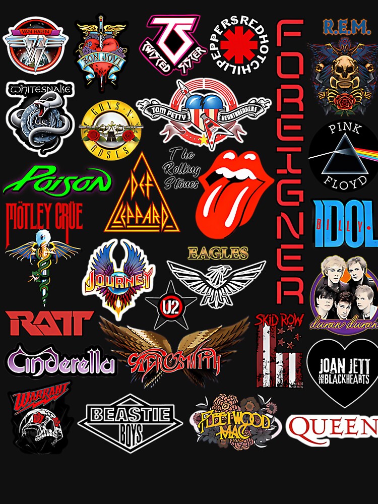 Classic Rock N Roll Greatest Bands 80'S Music by Dizayndan