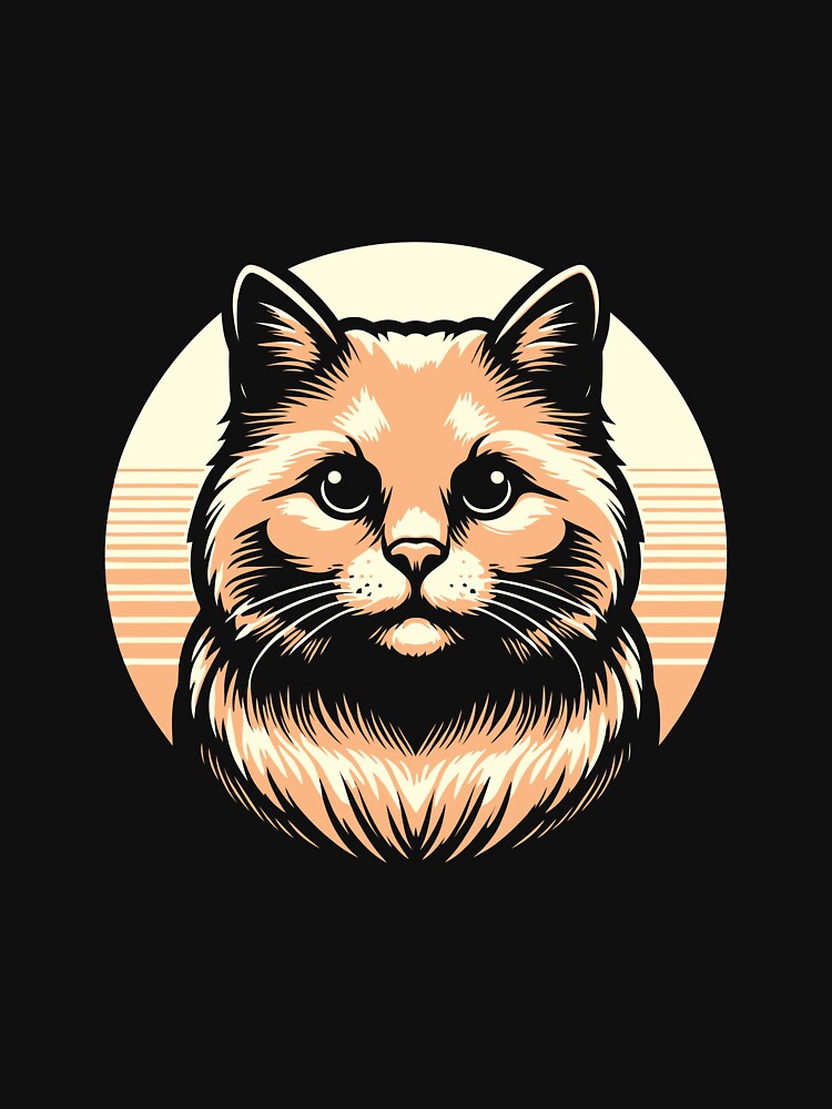 Brown cat with a white chest by GRASTORE