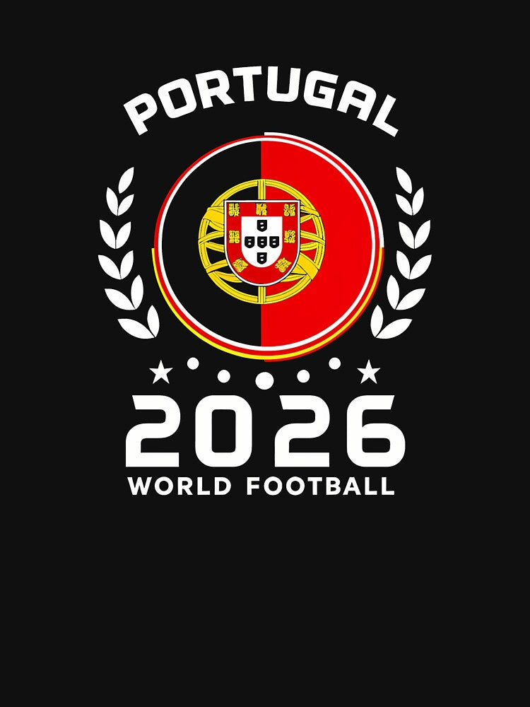 Portugal 2026 World Football Soccer Fan Design T-Shirt_87038236 by SubStudio97