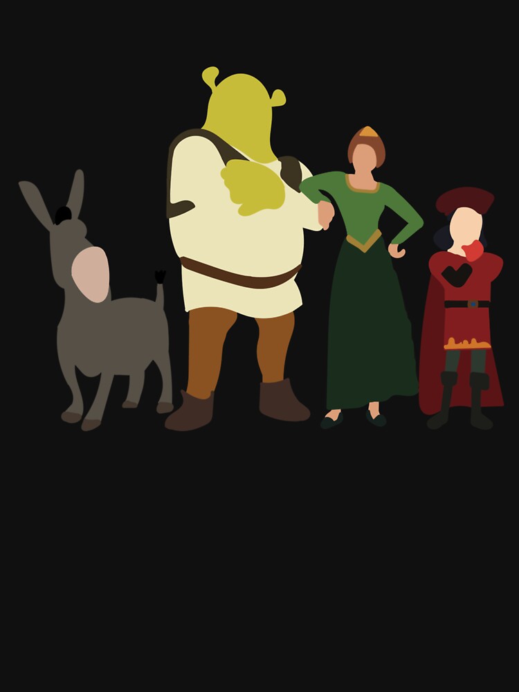 Minimalist Shrek and Friends by UnlimitedTextil