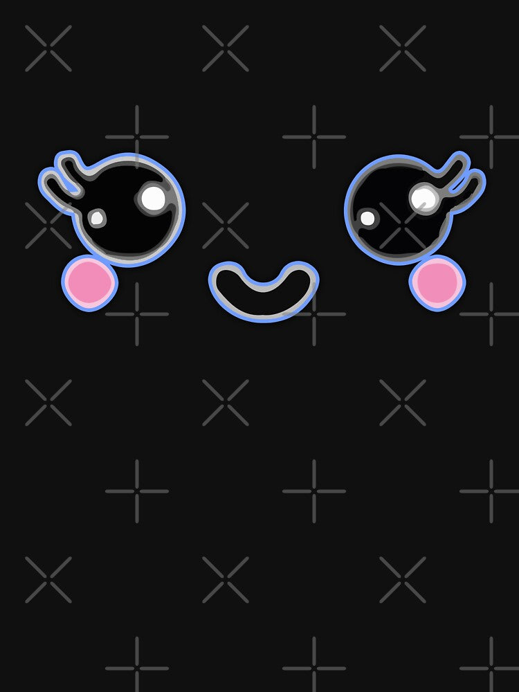 Kawaii Cute pink girl face by Kam-designs