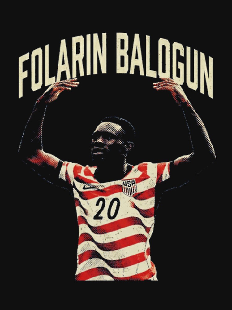 Folarin Balogun Soccer Striker Football Retro 2026 World Cup by Phillipsalexan