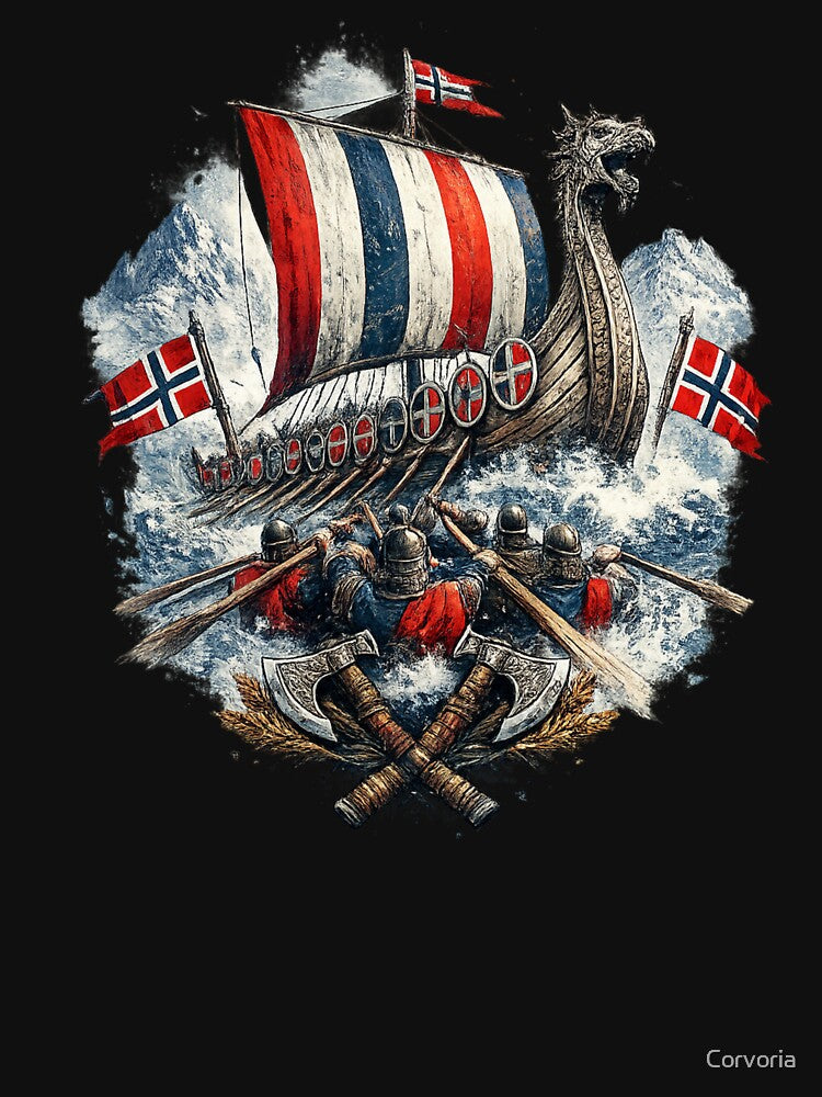 Norway Viking Football Fan Gift by Corvoria