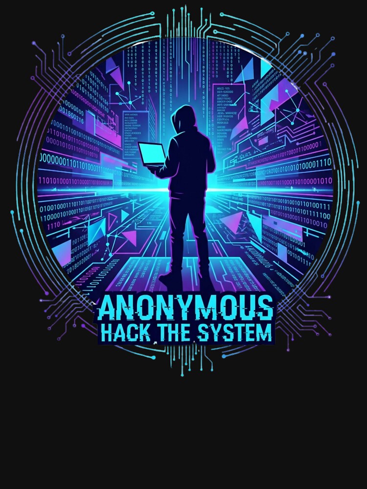 Digital Horizon Hacker Anonymous Shirt by KurtByteStudio