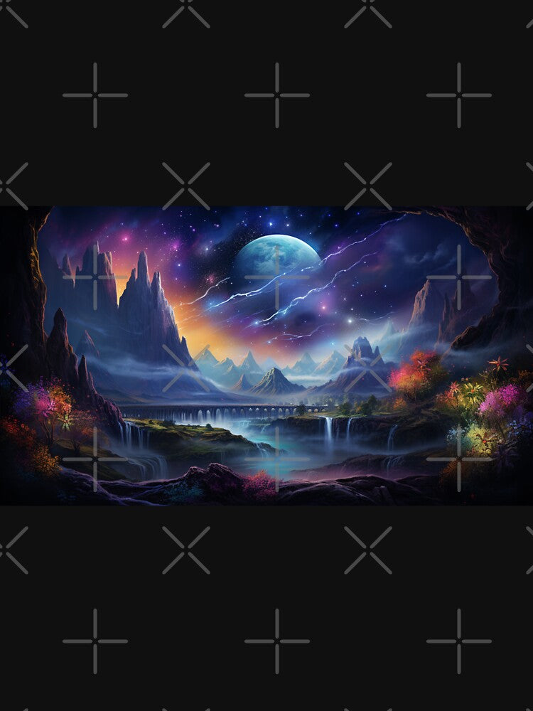 Fantasy Landscape - Electric Sky by Fantasy Masterpiece