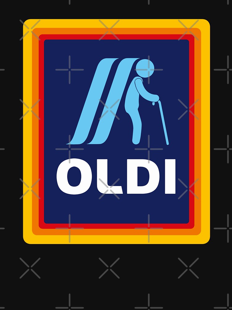 Oldi design logo funny birthday gift, mother's day, father day, Christmas gift by julexy