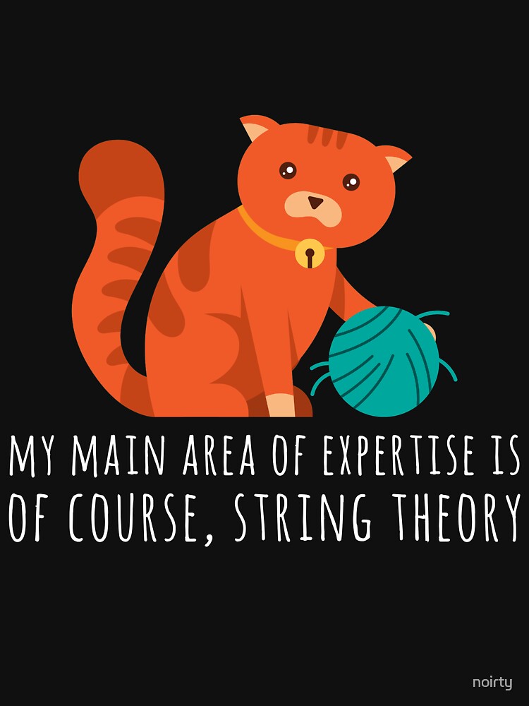 String Theory Particle Quantum Physics Scientist Cat by noirty