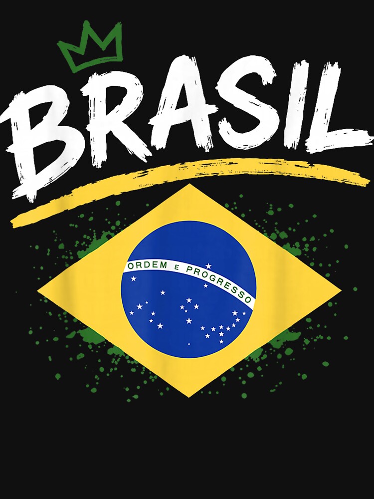 Brasil with Brazilian Flag Colors Men, Women & Kids Brazil by MatherFisher
