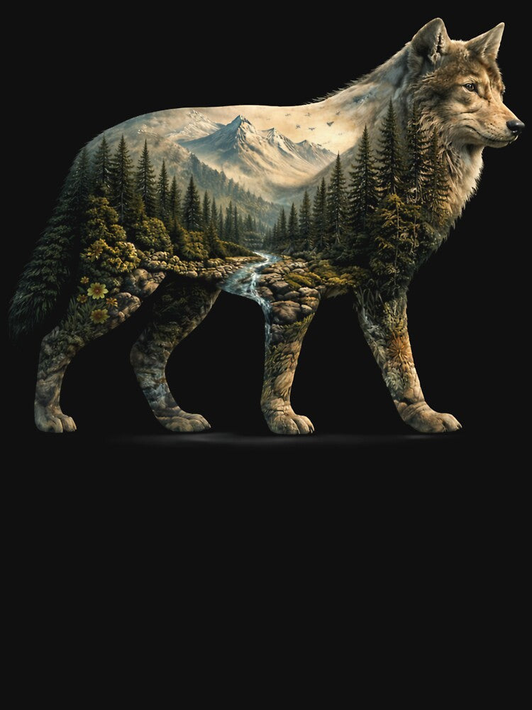 wolf Plants Nature Wild Boho Flowers by Kladhadredo
