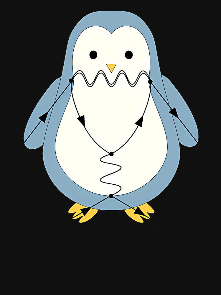 Feynman Penguin by melinacris