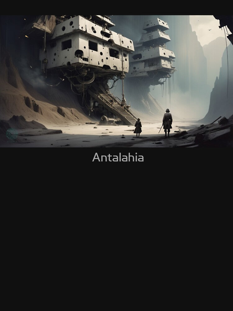 Post-Apocalyptic Desert Dwellings – Surreal Sci-Fi Digital Art by Antalahia
