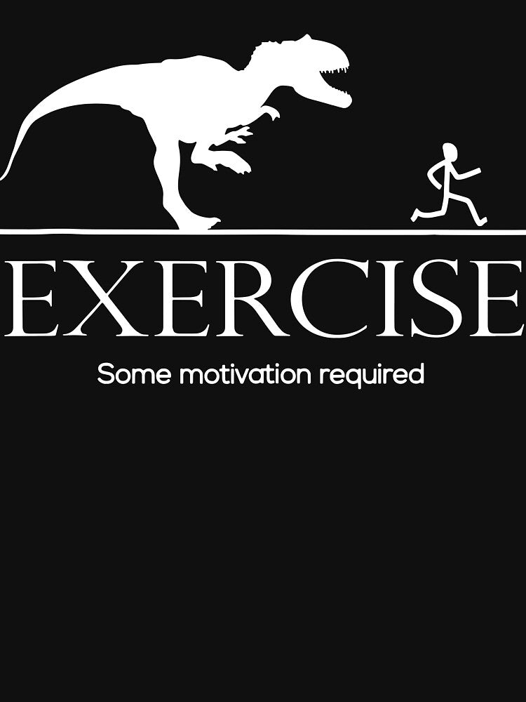 Exercise Motivation Required Funny T-rex Running Workout by JudyMann8258