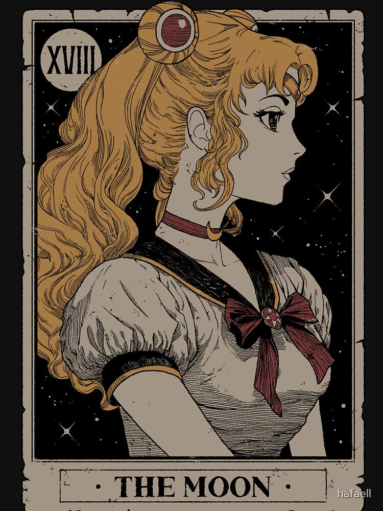 Moon Tarot Card by hafaell