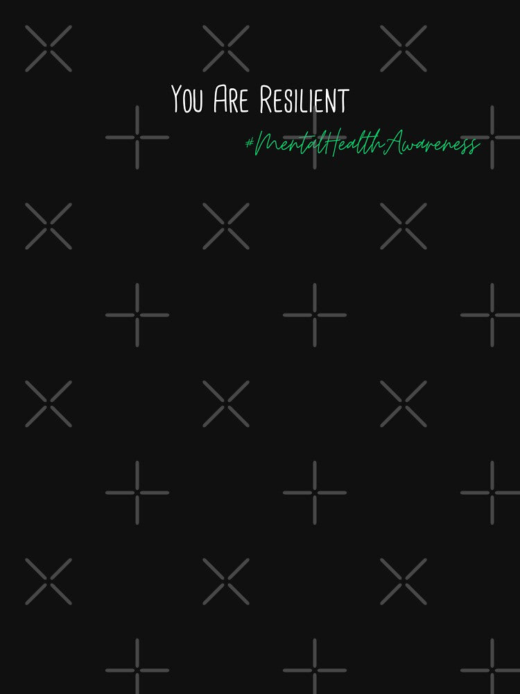 You Are Resilient Mental Health Awareness Positive Inspirational Phrase by FemiBiutti