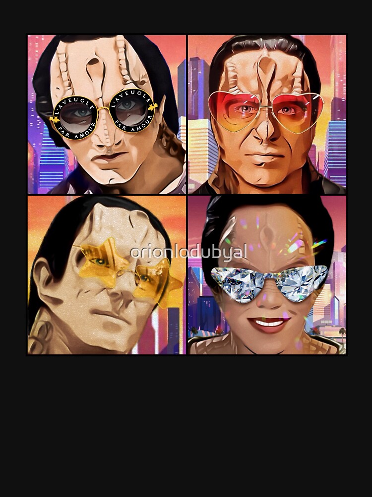 Deep Space Vice Murder LIzard Parody Collage Square by orionlodubyal