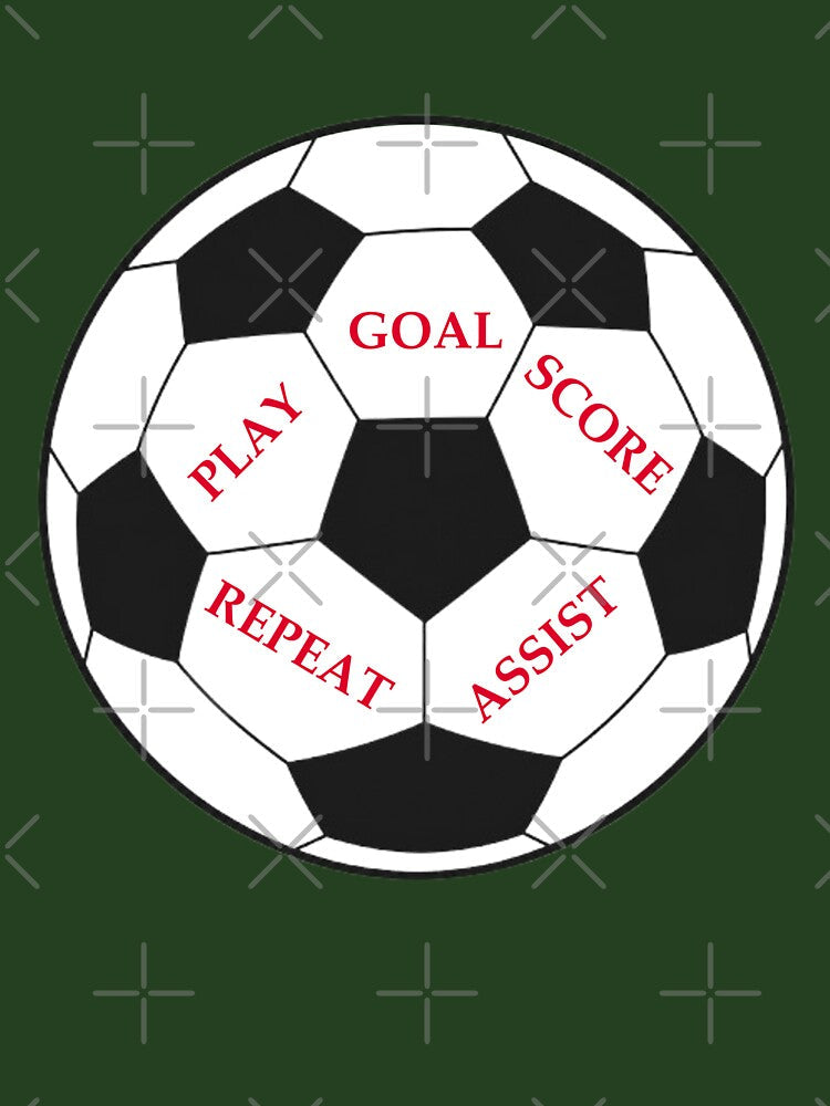 soccer ball word art play  score goal repeat by Star58